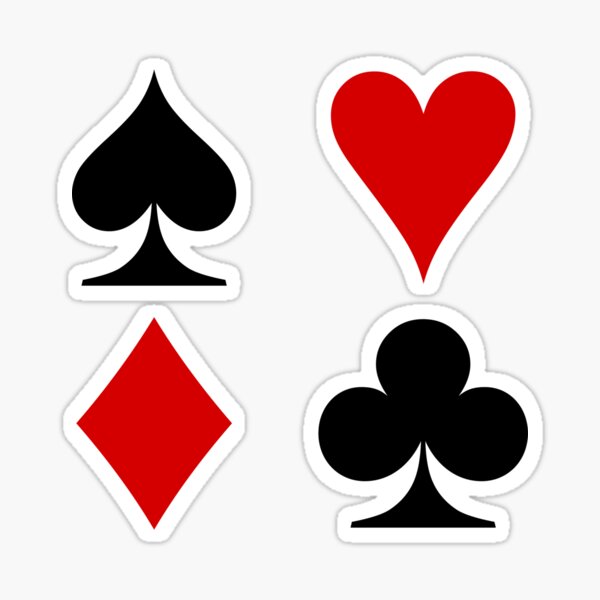 Card Symbols Sticker