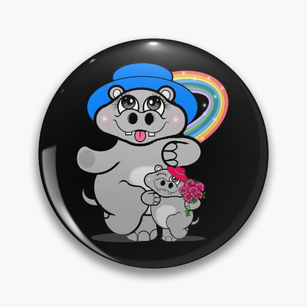 Artikelvorschau, Glückliche Flusspferde entworfen und verkauft von Shirley cute art .