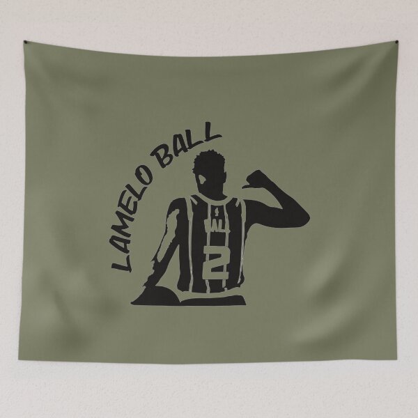 Item preview, LaMelo ball illusration black    designed and sold by Kunal777.