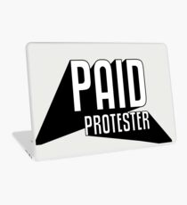 Paid Protester Print Laptop Skin