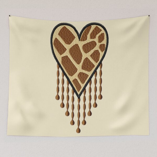 Item preview, Machine embroidery, Embroidered Ethnic Heart Design, Stitch crafting, unique embroidered art designed and sold by RudolphBarnard.