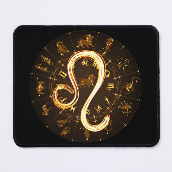 Item preview, Gold Horoscope Leo, Gold Zodiac Leo, Golden Astrology Symbol designed and sold by podekom.