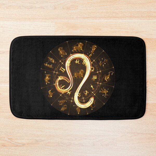 Item preview, Gold Horoscope Leo, Gold Zodiac Leo, Golden Astrology Symbol designed and sold by podekom.