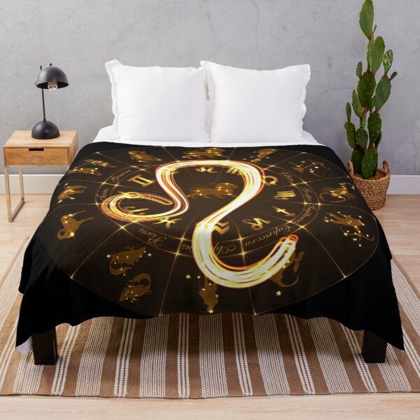 Item preview, Gold Horoscope Leo, Gold Zodiac Leo, Golden Astrology Symbol designed and sold by podekom.