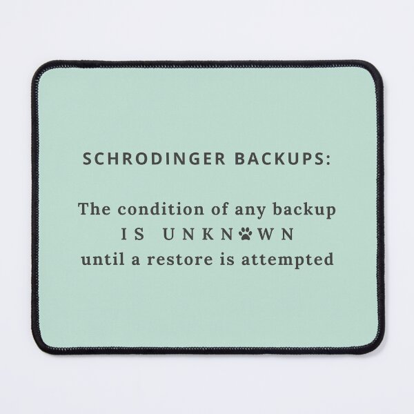 Item preview, Schrodinger Backups designed and sold by FedoraDesign.