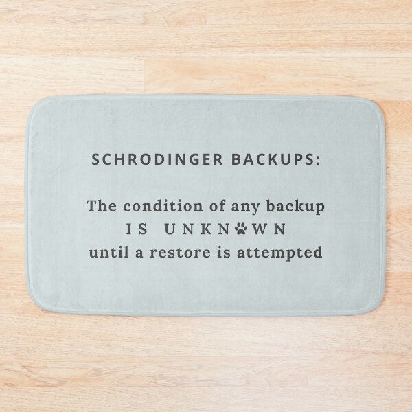 Item preview, Schrodinger Backups designed and sold by FedoraDesign.