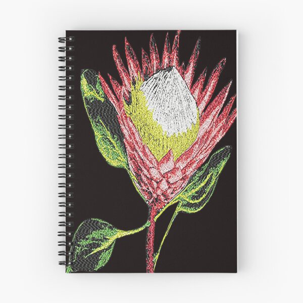 Item preview, Machine embroidery, Exquisite Beautiful Embroidered Single Protea, Stitch crafting, unique embroidered art designed and sold by RudolphBarnard.