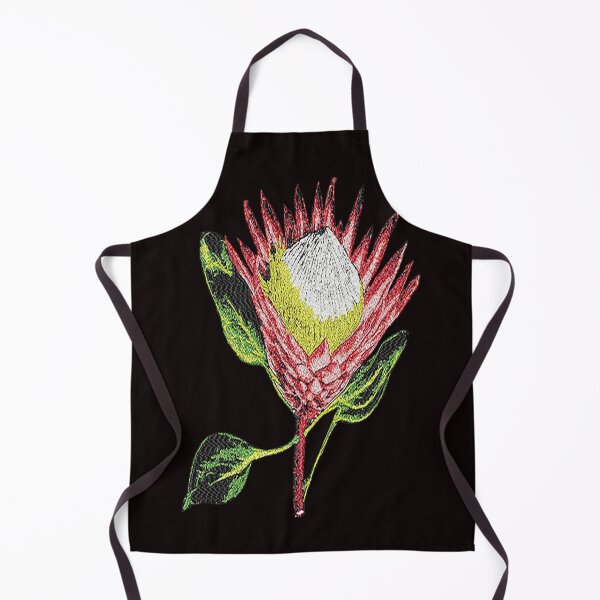 Item preview, Machine embroidery, Exquisite Beautiful Embroidered Single Protea, Stitch crafting, unique embroidered art designed and sold by RudolphBarnard.