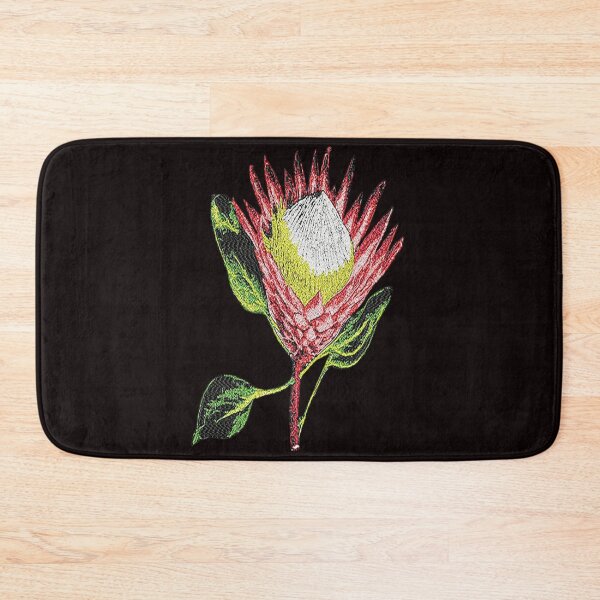 Item preview, Machine embroidery, Exquisite Beautiful Embroidered Single Protea, Stitch crafting, unique embroidered art designed and sold by RudolphBarnard.