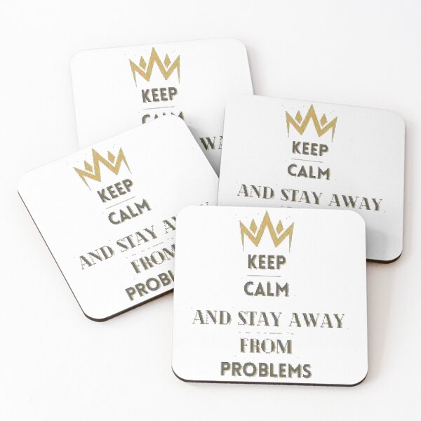 Aperçu de l'œuvre keep calm and stay away from problems créée et vendue par Karamshooop.