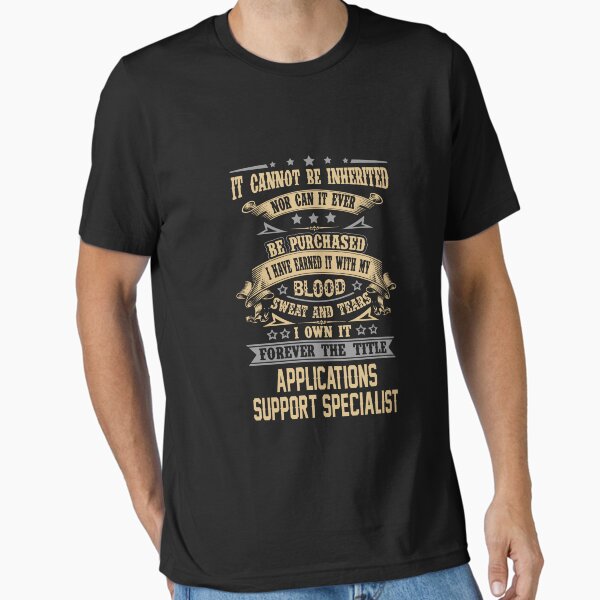 Item preview, Applications Support Specialist T Shirt - Forever The Title Job Gift Item Tee designed and sold by celiagomez456.