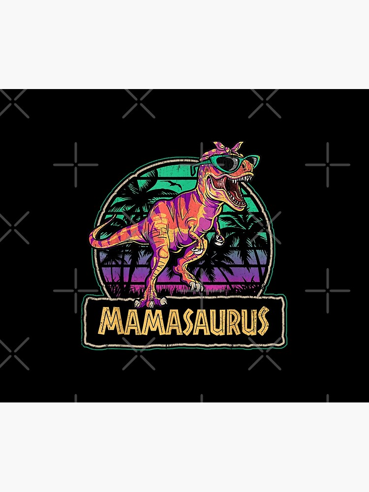 Mamasaurus T rex Dinosaur Mama Saurus Mother's Family Duvet Cover