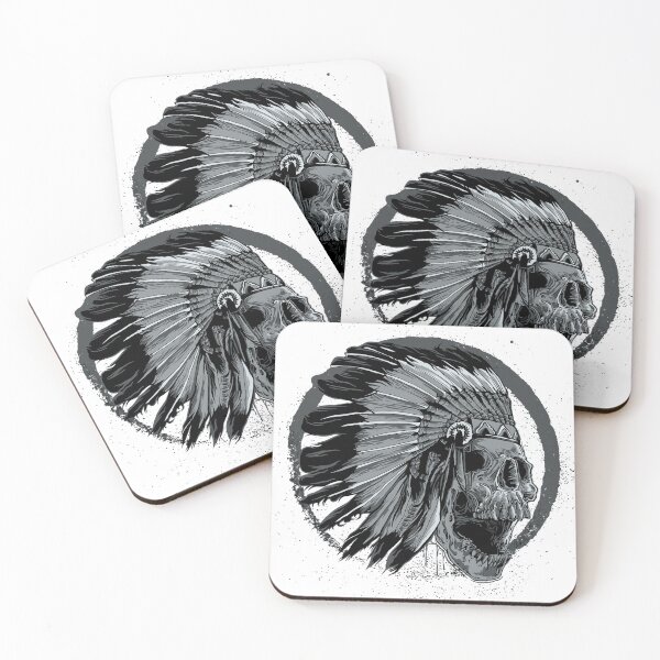 Item preview, Indian skull head headdress feathers designed and sold by Hartics.