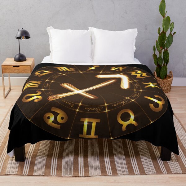 Item preview, Gold Horoscope Sagittarius, Gold Zodiac Sagittarius, Golden Astrology Symbol designed and sold by podekom.
