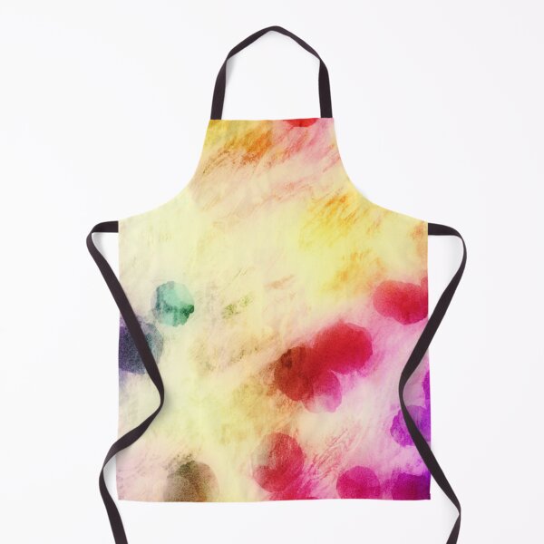 Item preview, Watercolor Ink Spill Paint Pattern Print Yellow Gold Red Purple Creme Green Blue designed and sold by Shayna Westfall.