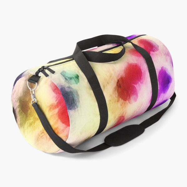 Item preview, Watercolor Ink Spill Paint Pattern Print Yellow Gold Red Purple Creme Green Blue designed and sold by Shayna Westfall.
