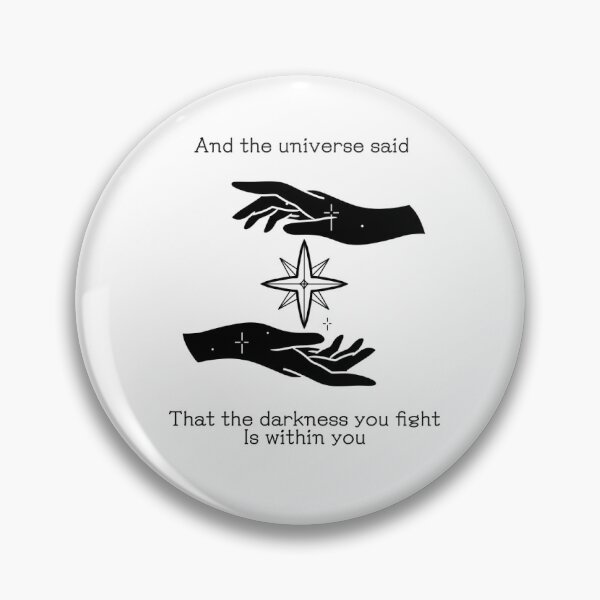 Item preview, The darkness you fight is within you designed and sold by FineHades.