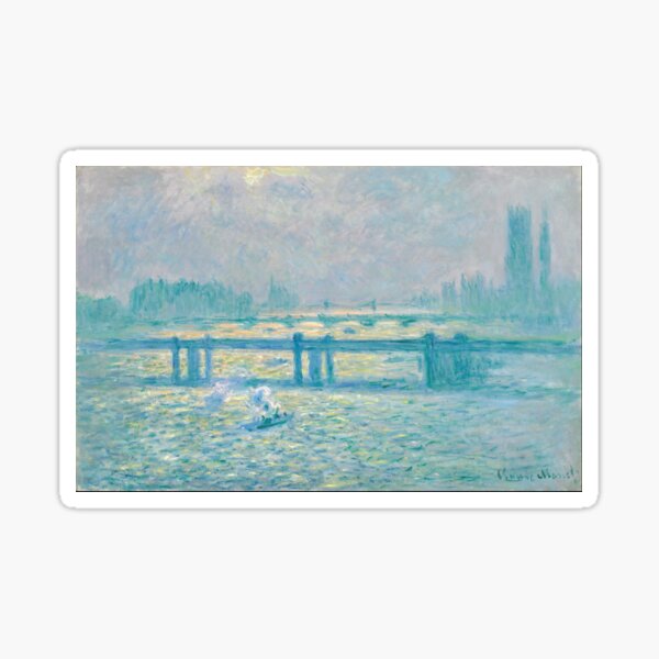 Vista previa del artículo con la obra «Claude Monet - Charing Cross Bridge, Reflexiones sobre el Támesis 1899-1904», diseñado y vendido por artcenter.