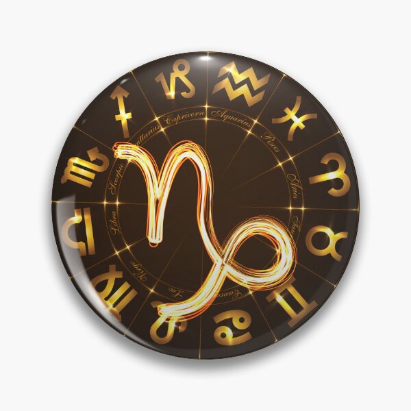 Artikelvorschau, Goldenes Horoskop Steinbock, goldenes Sternzeichen Steinbock, goldenes Astrologiesymbol entworfen und verkauft von podekom.