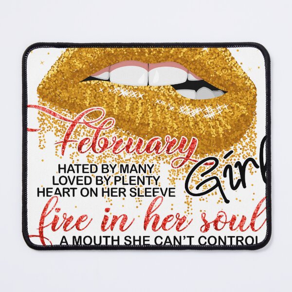 Item preview, February Girl Fire Soul Hated Love Heart Sleeve Mount Can't Control designed and sold by Master Jay.