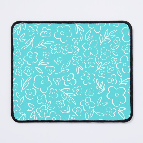 Item preview, Swirly Wildflowers Pattern Blue Hand Drawn Flowers designed and sold by RihabPrint.