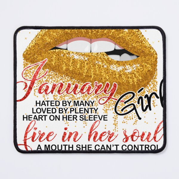 Item preview, January Girl Fire Soul Hated Love Heart Sleeve Mount Can't Control designed and sold by Master Jay.