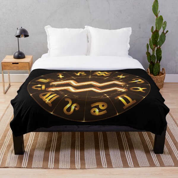 Aperçu de l'œuvre Horoscope d'or Verseau, Verseau du zodiaque d'or, symbole d'astrologie d'or créée et vendue par podekom.