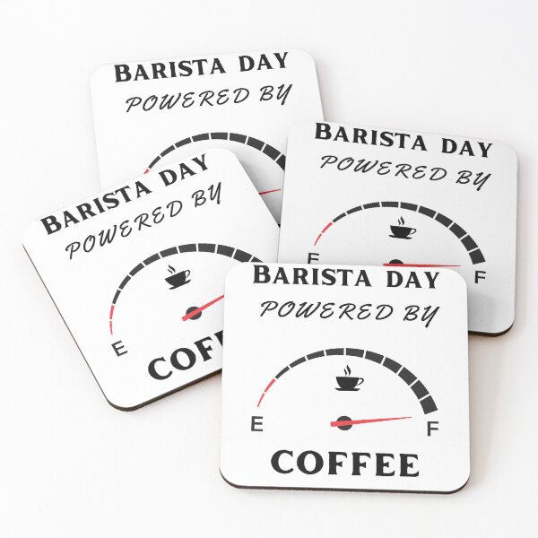 Item preview, Barista day powered by coffee designed and sold by TheJojoman.