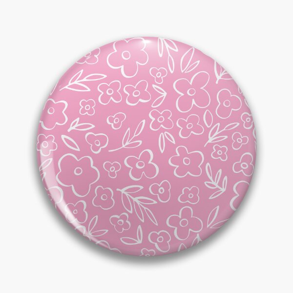 Item preview, Swirly Wildflowers Pattern Pink Hand Drawn Flowers designed and sold by RihabPrint.