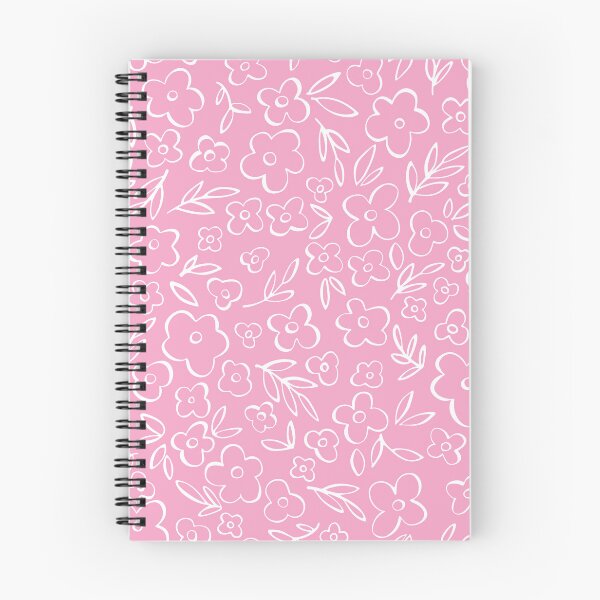 Item preview, Swirly Wildflowers Pattern Pink Hand Drawn Flowers designed and sold by RihabPrint.