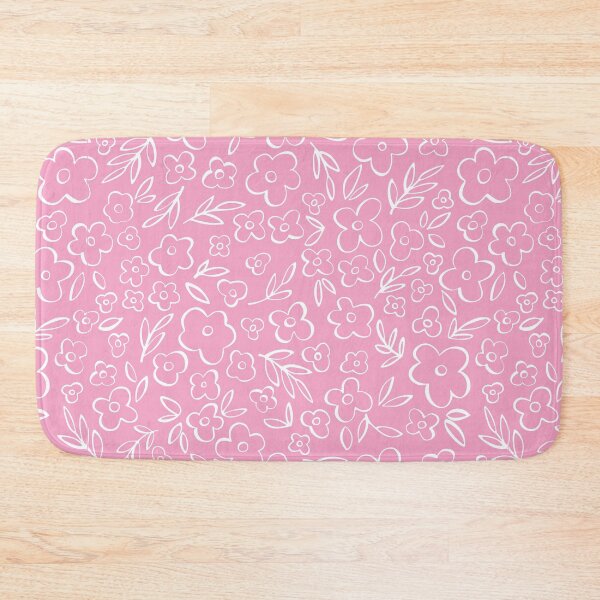 Item preview, Swirly Wildflowers Pattern Pink Hand Drawn Flowers designed and sold by RihabPrint.