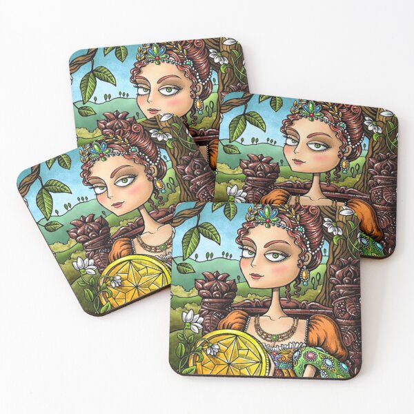 Item preview, Queen of Pentacles Tarot Card designed and sold by SpeakSarcasm.