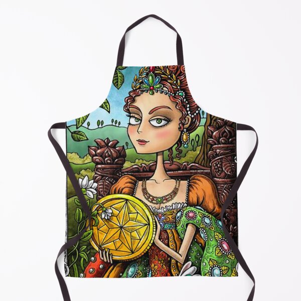 Item preview, Queen of Pentacles Tarot Card designed and sold by SpeakSarcasm.