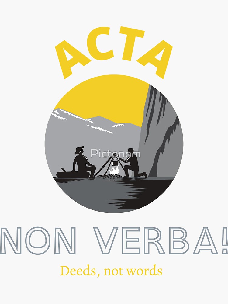 acta-non-verba-latin-quote-sticker-by-pictonom-redbubble