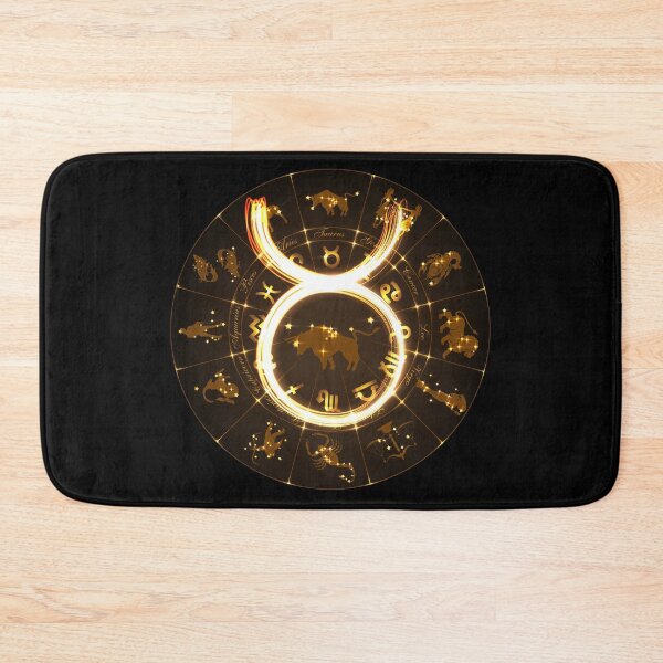Item preview, Gold Horoscope Taurus, Gold Zodiac Taurus, Golden Astrology Symbol designed and sold by podekom.