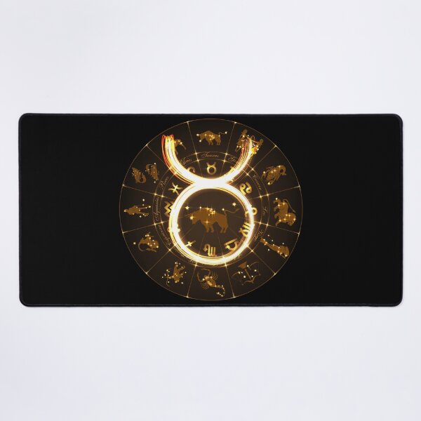 Item preview, Gold Horoscope Taurus, Gold Zodiac Taurus, Golden Astrology Symbol designed and sold by podekom.