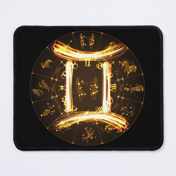 Item preview, Gold Horoscope Gemini, Gold Zodiac Gemini, Golden Astrology Symbol designed and sold by podekom.