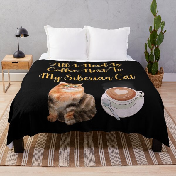 Item preview, ALL I NEED IS COFFEE NEXT TO MY SIBERIAN CAT designed and sold by Moremon.