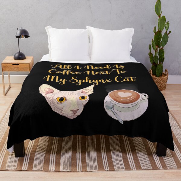 Item preview, ALL I NEED IS COFFEE NEXT TO MY SPHYNX CAT designed and sold by Moremon.