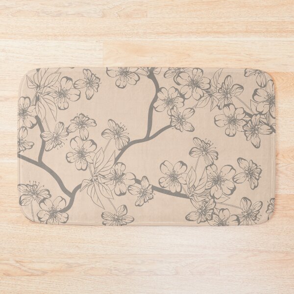 Item preview, Japandi Style Grey Cherry Blossom designed and sold by Coralgb.