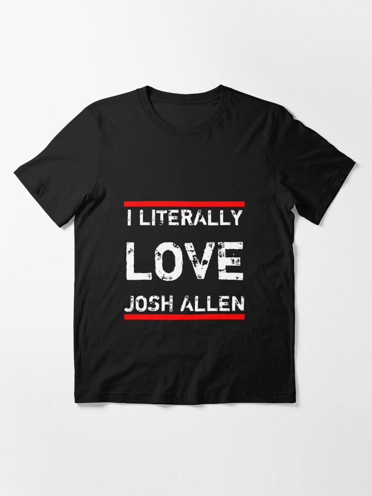 I Literally Love Josh Allen Buffalo Football T Shirt Royal Blue