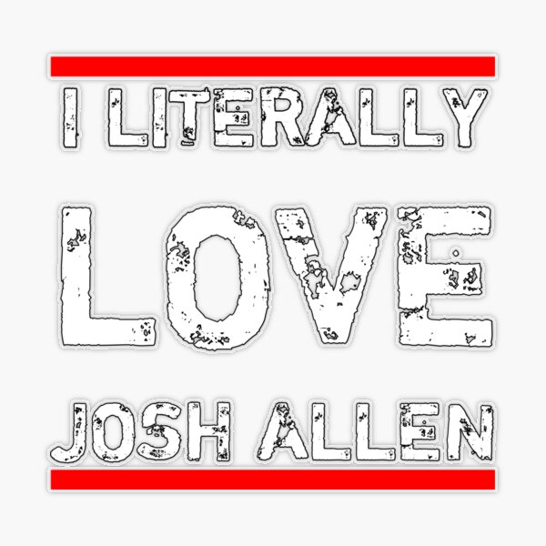 I Literally Love Josh Allen new bills football gift Kids T-Shirt for Sale  by markosss