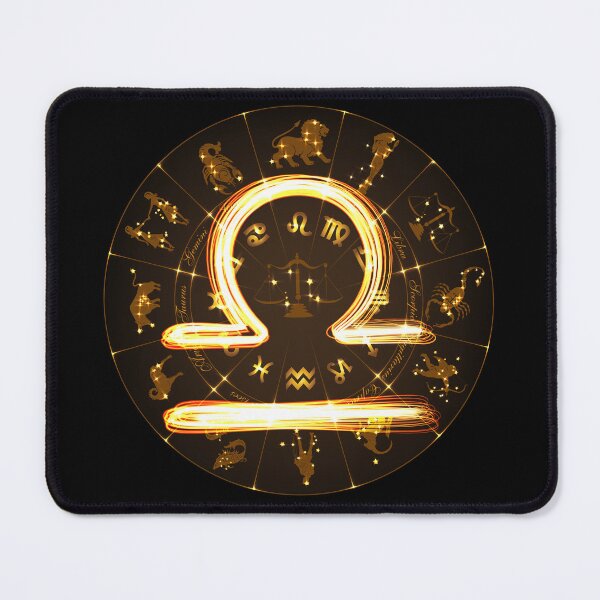 Item preview, Gold Horoscope Libra, Gold Zodiac Libra, Golden Astrology Symbol designed and sold by podekom.