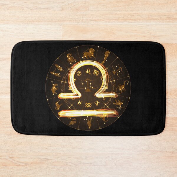 Item preview, Gold Horoscope Libra, Gold Zodiac Libra, Golden Astrology Symbol designed and sold by podekom.