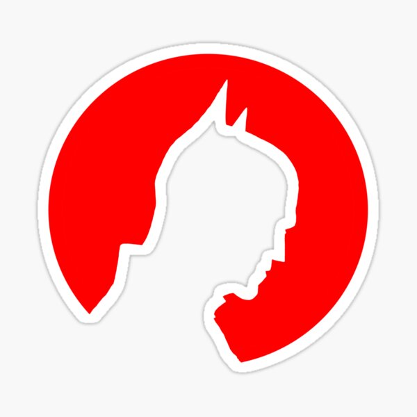 Edles Fledermaus-Logo Sticker