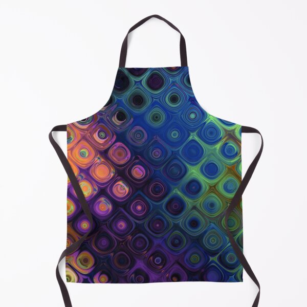 Item preview, Rainbow Rain Drop Psychedelic Distortion Orbs Pattern Print Yellow Gold Red Purple Creme Green Blue designed and sold by Shayna Westfall.