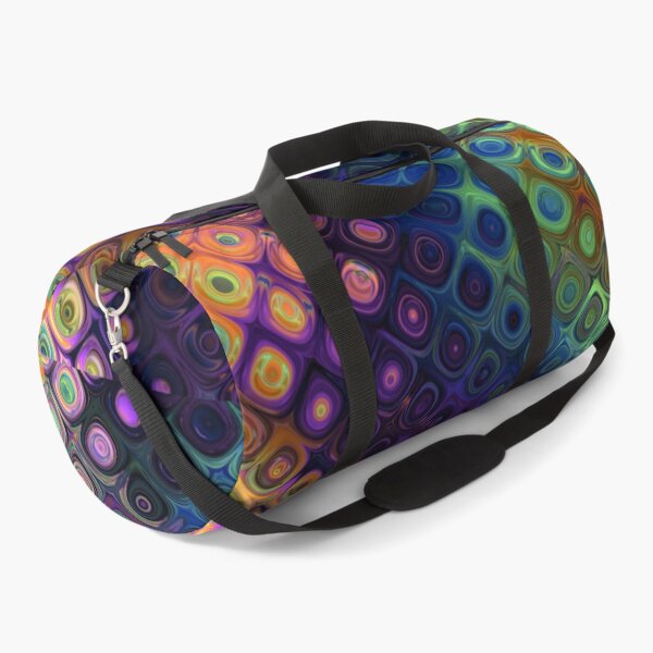 Item preview, Rainbow Rain Drop Psychedelic Distortion Orbs Pattern Print Yellow Gold Red Purple Creme Green Blue designed and sold by Shayna Westfall.