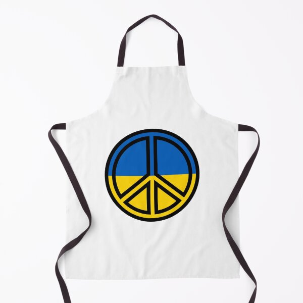 Item preview, Peace Logo Ukraine Flag designed and sold by Kiki Art.