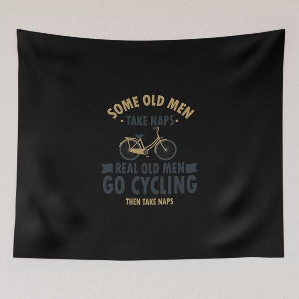 Item preview, Some Old Men Take Naps Real Old Men Go Cycling Classic T-Shirt designed and sold by yeseniaval.
