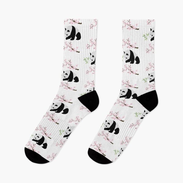 Item preview, Japanese Chinese Panda Cherry Blossoms Floral Multi Print Design Trendy designed and sold by LittleIconShop.